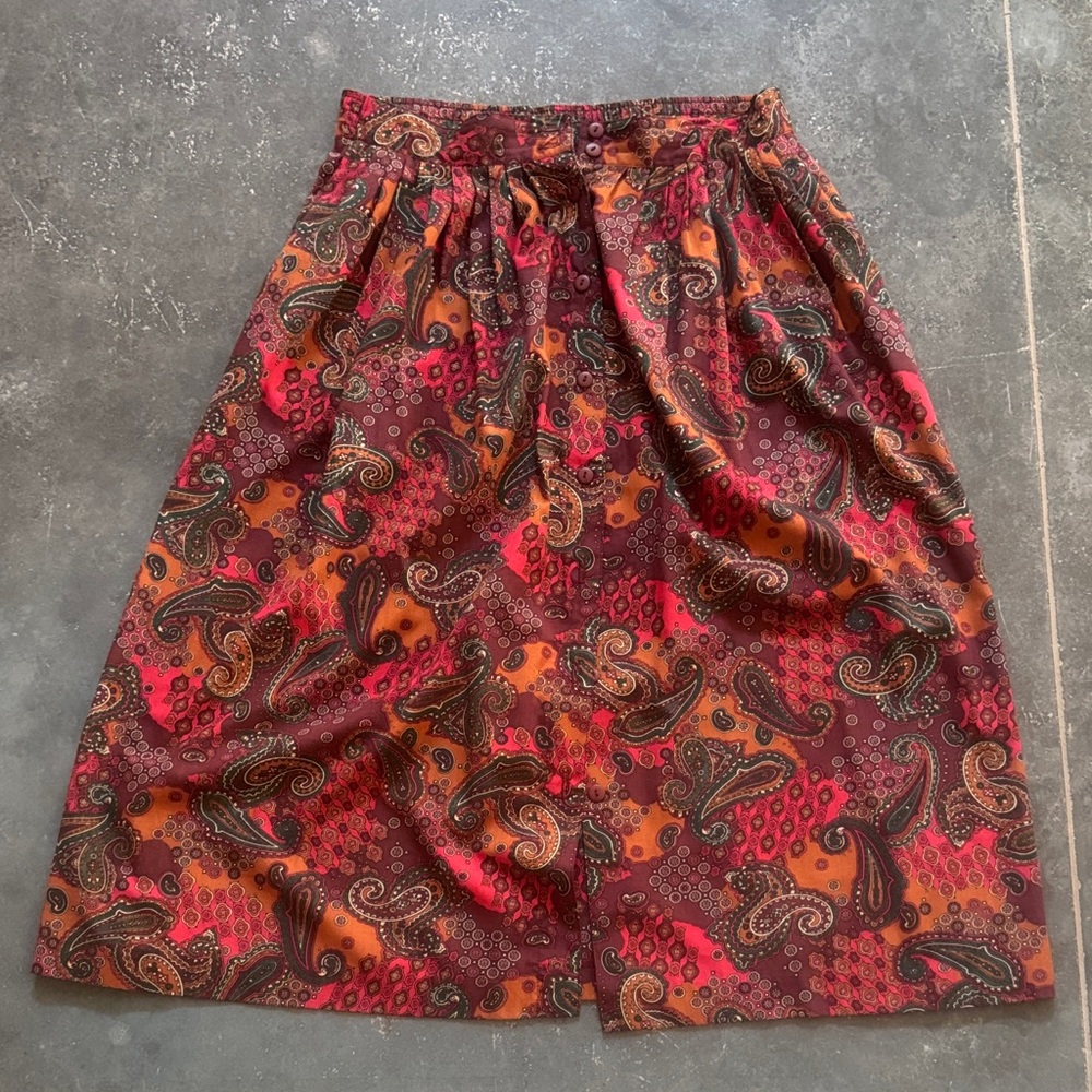 Vintage Penbrooke Lane Paisley Skirt